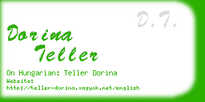 dorina teller business card